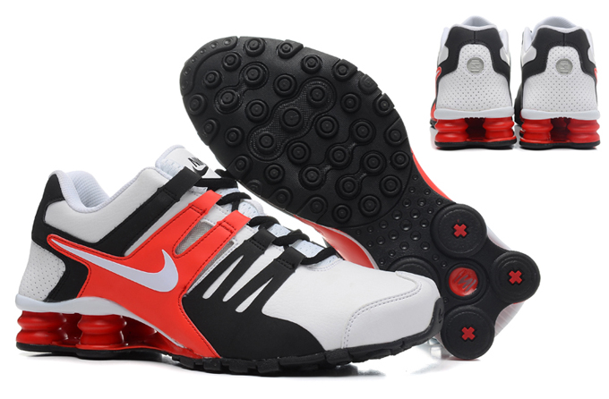 Nike Shox actuel orange blanc noir (1)